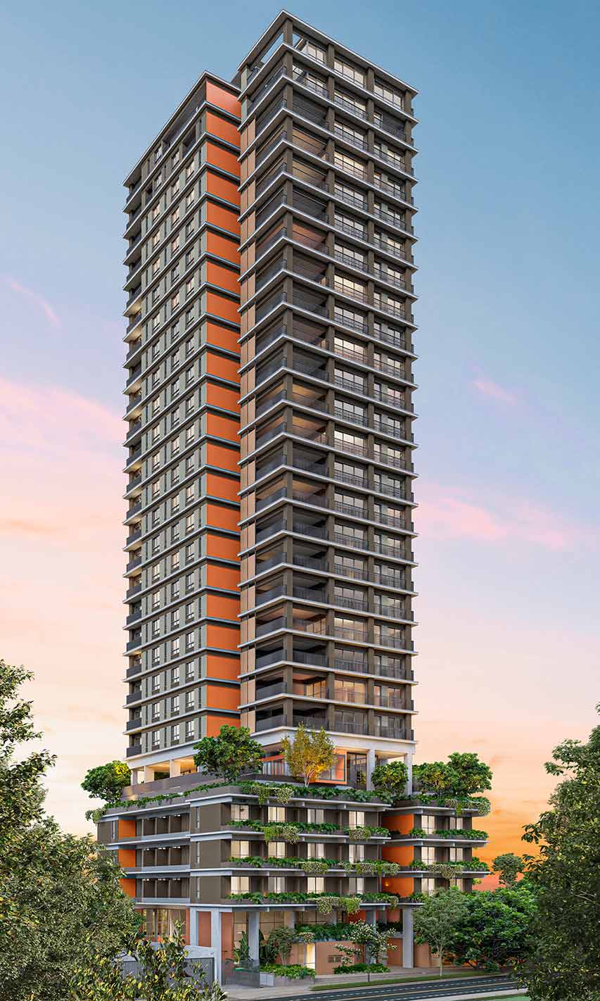 one innovation lizz 177 fachada lateral noturna